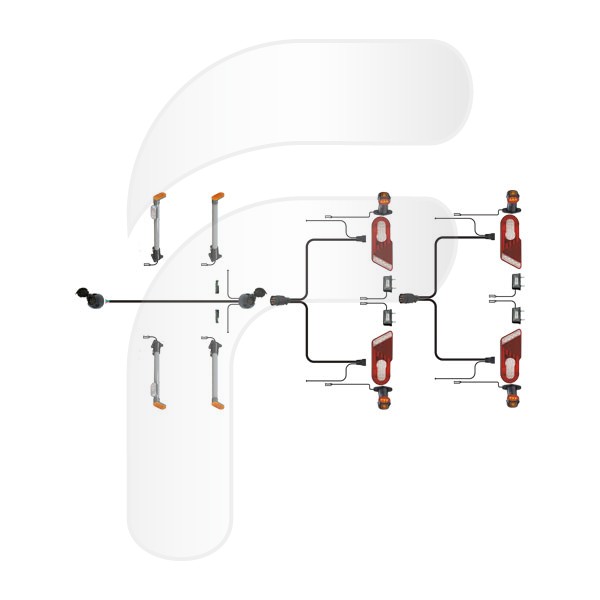 KIT ELÉCTRICO LED ESPARCIDOR FA328013